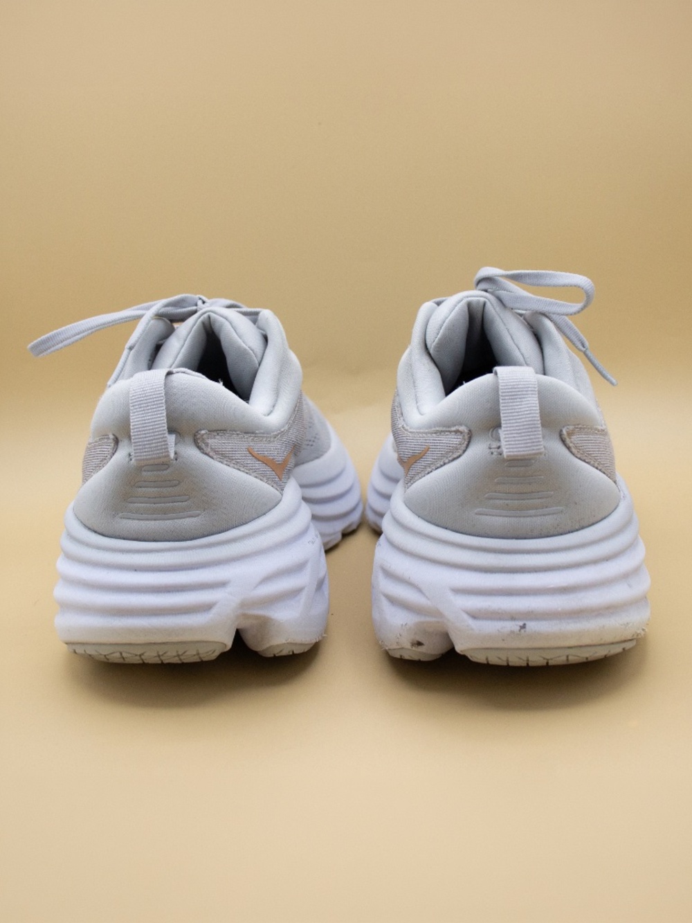 Hoka One One Bondi 8 Harbor Mist Grey Athletic Shoes Women's Size 10 - Picture 4 of 8